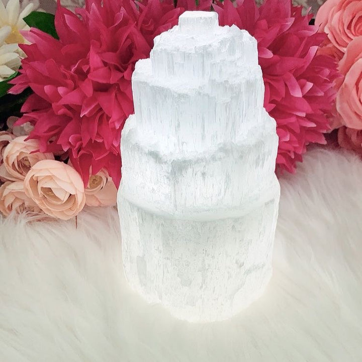 Selenite Lamp Medium